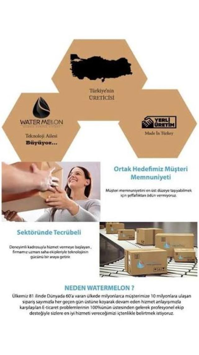 Watermelon Su Arıtma Cihazları Için Uyumlu 1/8 Dirsek