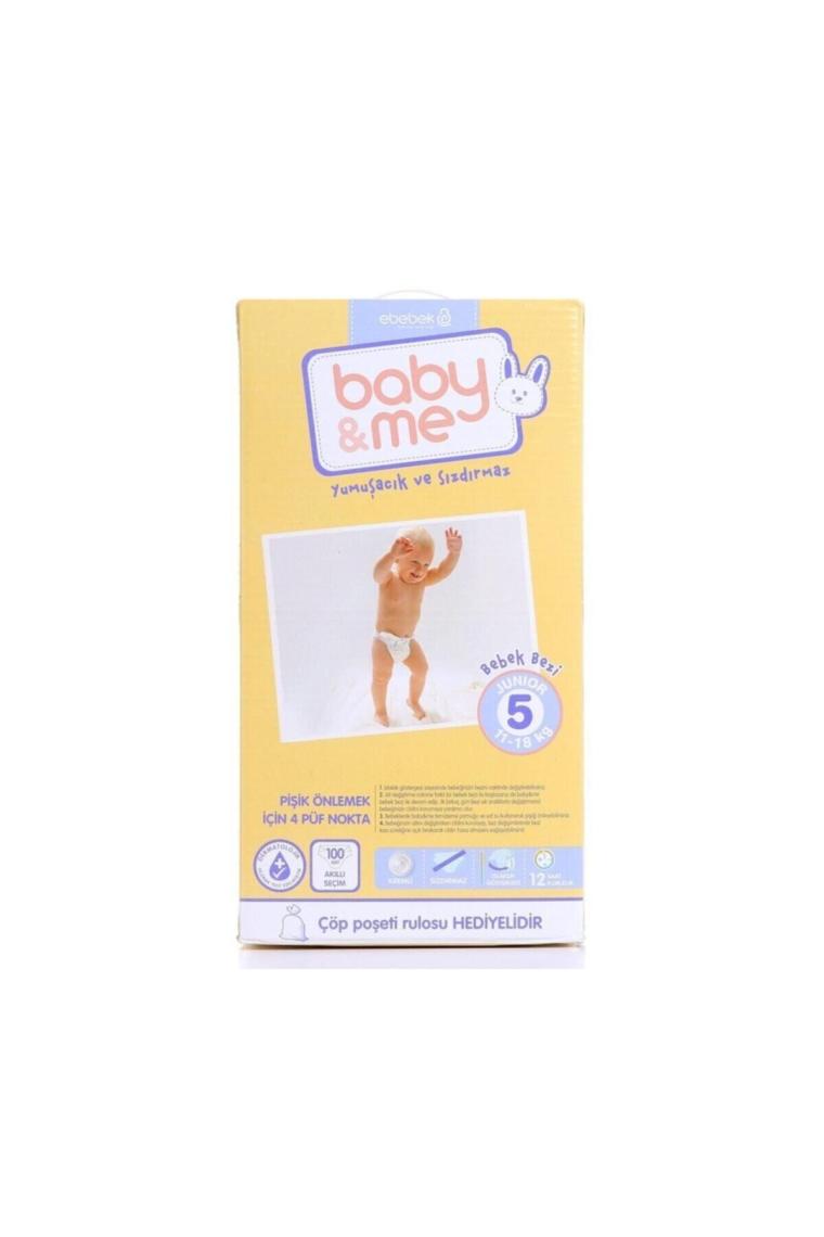Baby&Me 5 Numara Junior 100 Adet Bebek Bezi