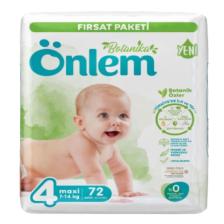 Önlem Botanika 4 Beden Maxi 72'li Bebek Bezi