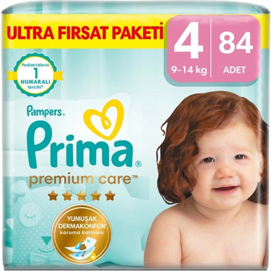 Prima Premium Care 4 Numara Maxi 84'lü Bebek Bezi