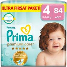 Prima Premium Care 4 Numara Maxi 84'lü Bebek Bezi