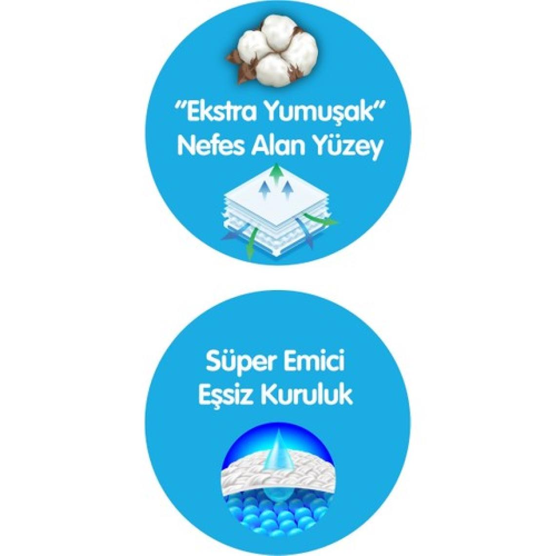 Paddlers Pure Bebek Bezi 5 Numara Junior 104 Adet 2'li Jumbo Set