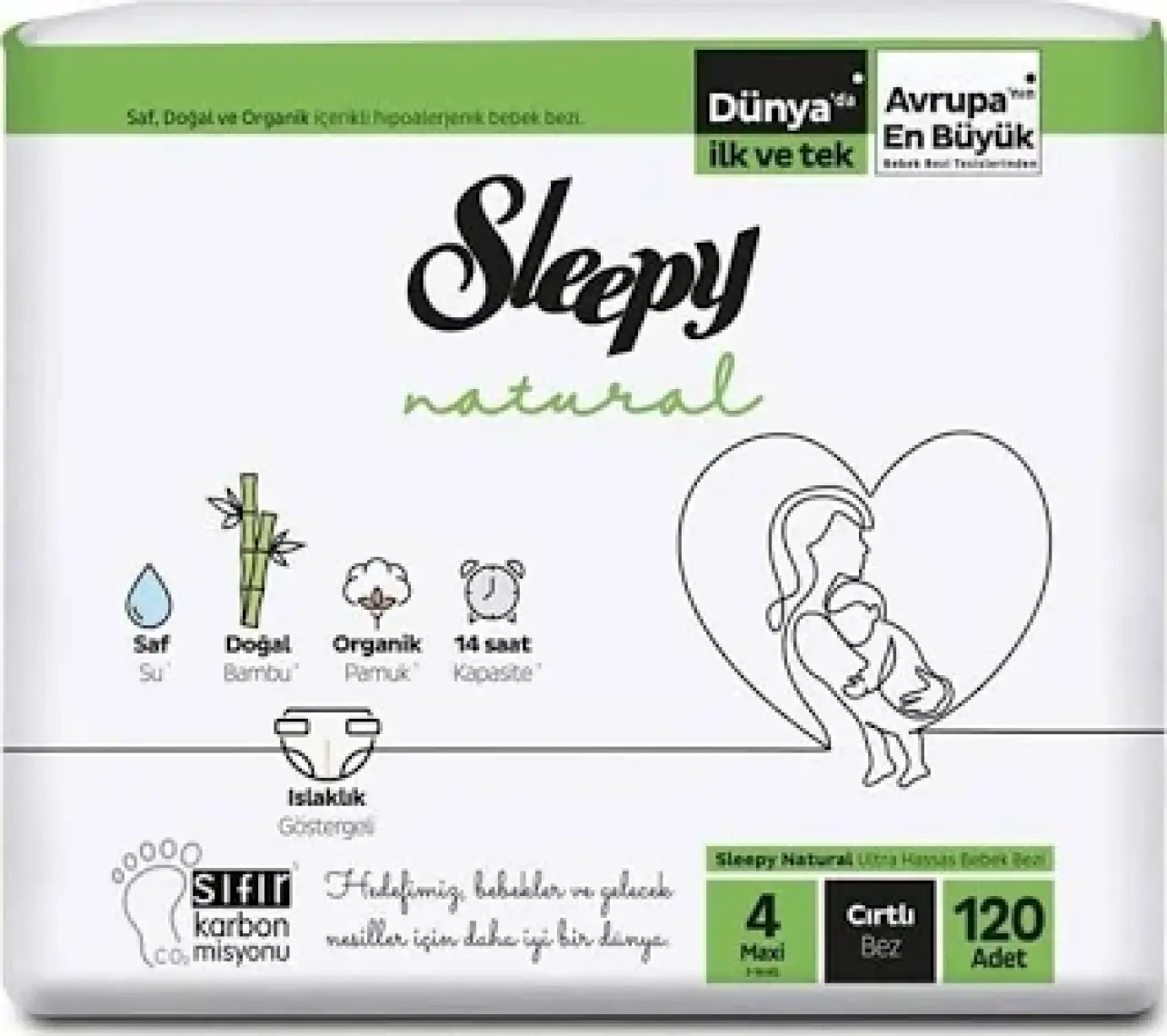 Sleepy Bebek Bezi 4 Numara Jumbo 120'LI