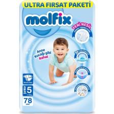 Molfix 5 Beden Junior 78'li Bebek Bezi