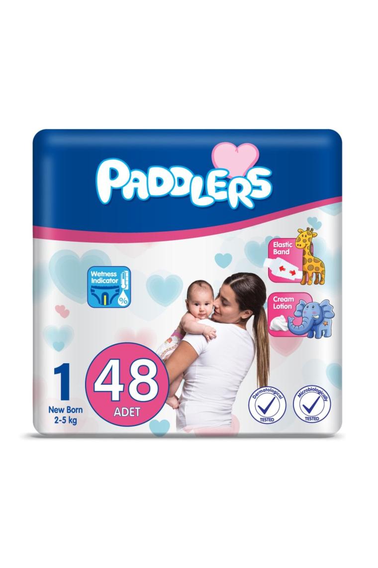 Paddlers 1 Numara Newborn 48'li Eko Paket Bebek Bezi