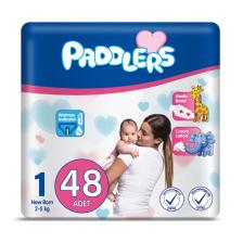 Paddlers 1 Numara Newborn 48'li Eko Paket Bebek Bezi