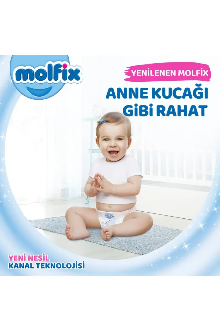 Molfix Bebek Bezi 6 Beden E.large Hiper Ekonomi Paketi 124 Adet