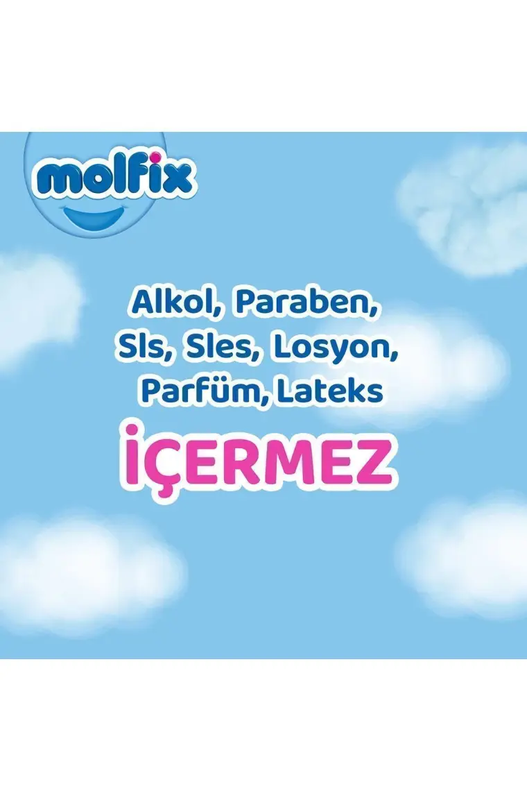 Molfix Bebek Bezi 6 Beden E.large Hiper Ekonomi Paketi 124 Adet