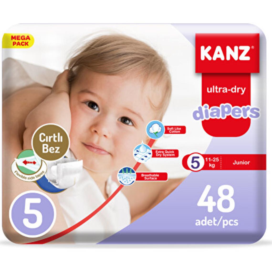 Kanz 5 Numara Junior 48'li Bebek Bezi