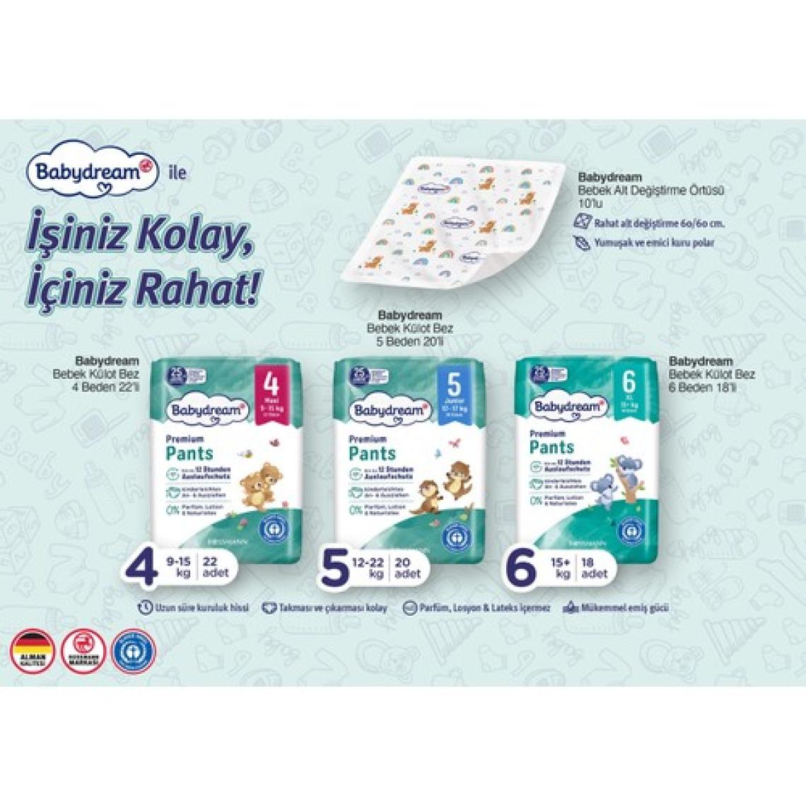 Babydream Külot Bez, Xl, 18'li