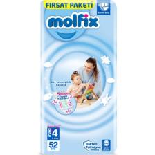 Molfix 4+ Numara Maxi Plus 52'li Bebek Bezi