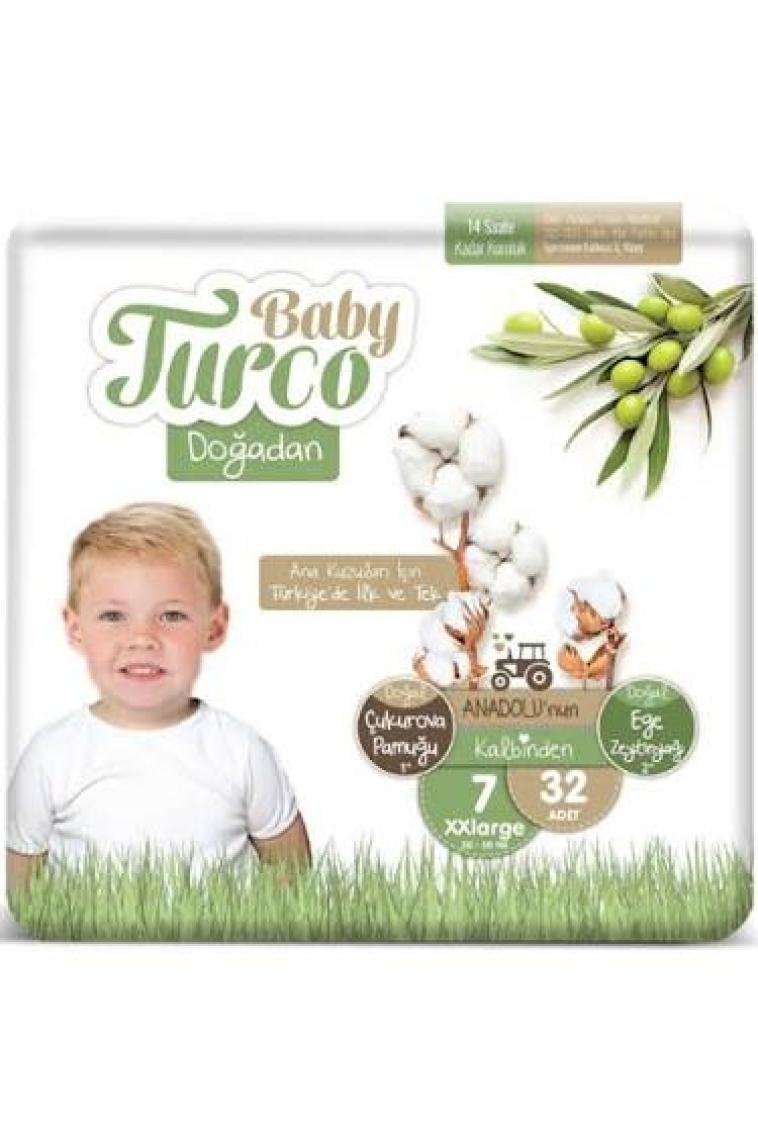 Baby Turco Doğadan 7 Numara Xxlarge 32 Adet