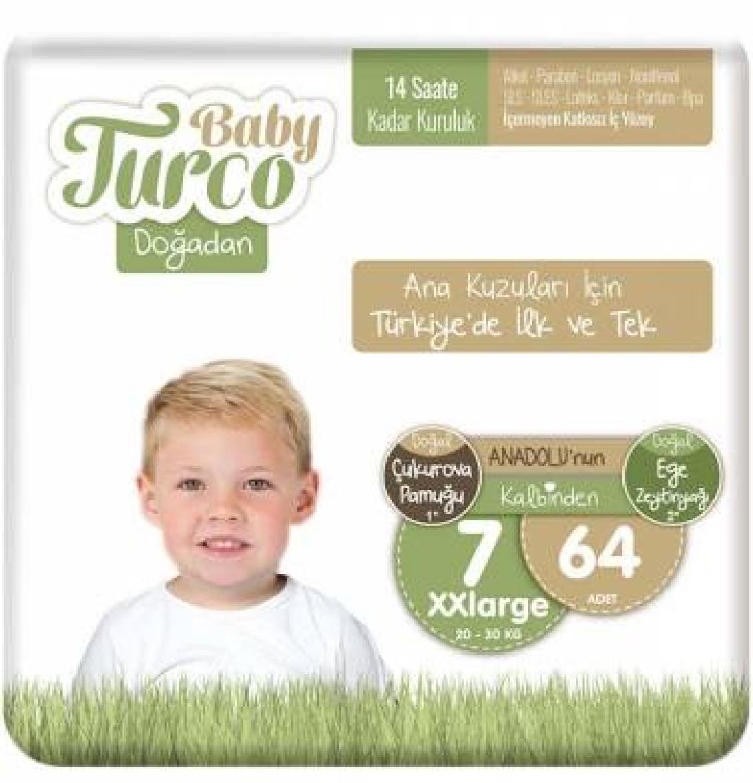 Baby Turco Doğadan 7 Numara Xxlarge 32 Adet