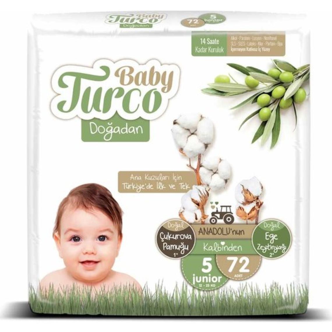 Baby Turco Doğadan 5 Numara Junior 72'li Bebek Bezi