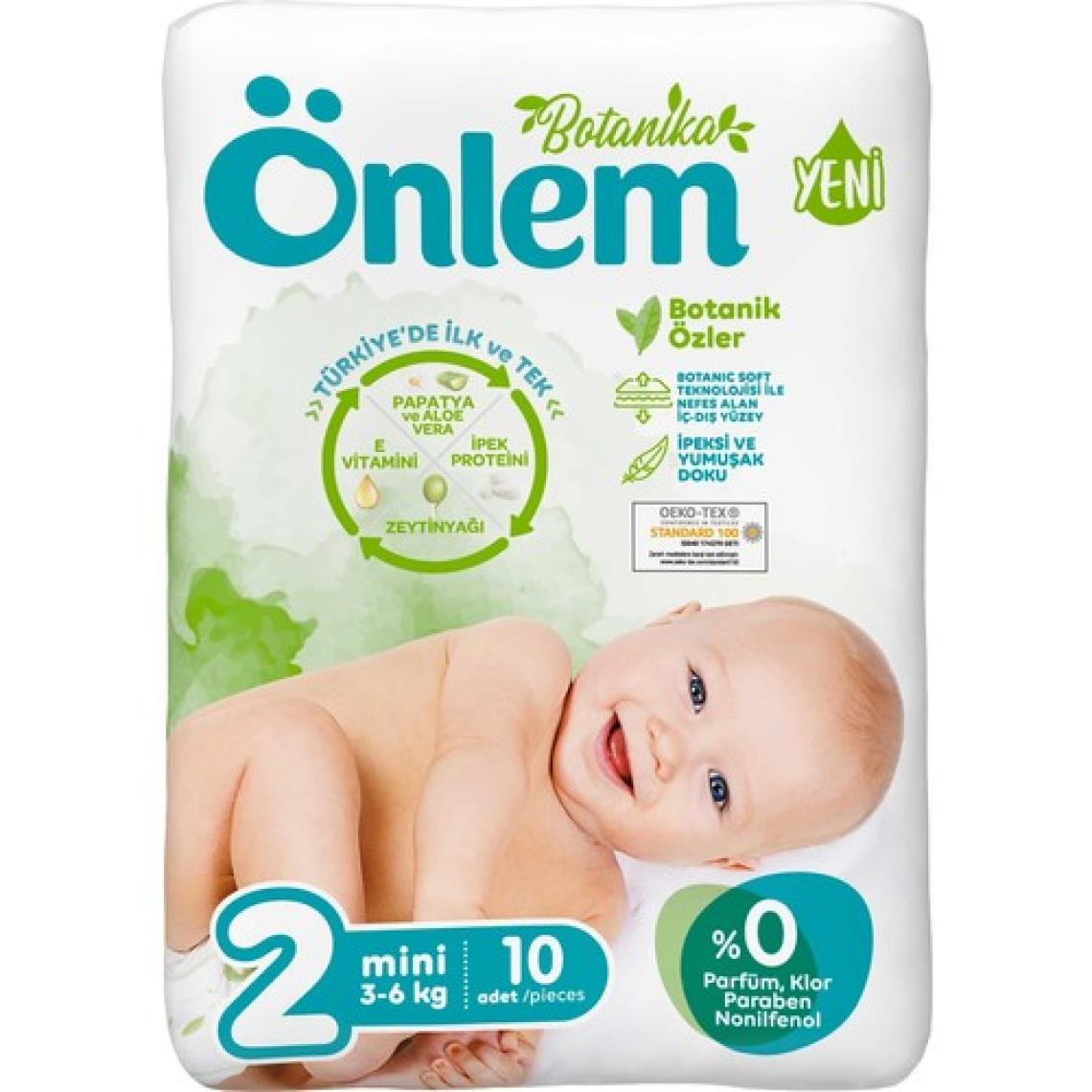 Önlem Botanika 2 Numara Mini 10'lu Deneme Paketi Bebek Bezi