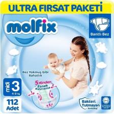Molfix 3 Numara Midi 112'li Bebek Bezi
