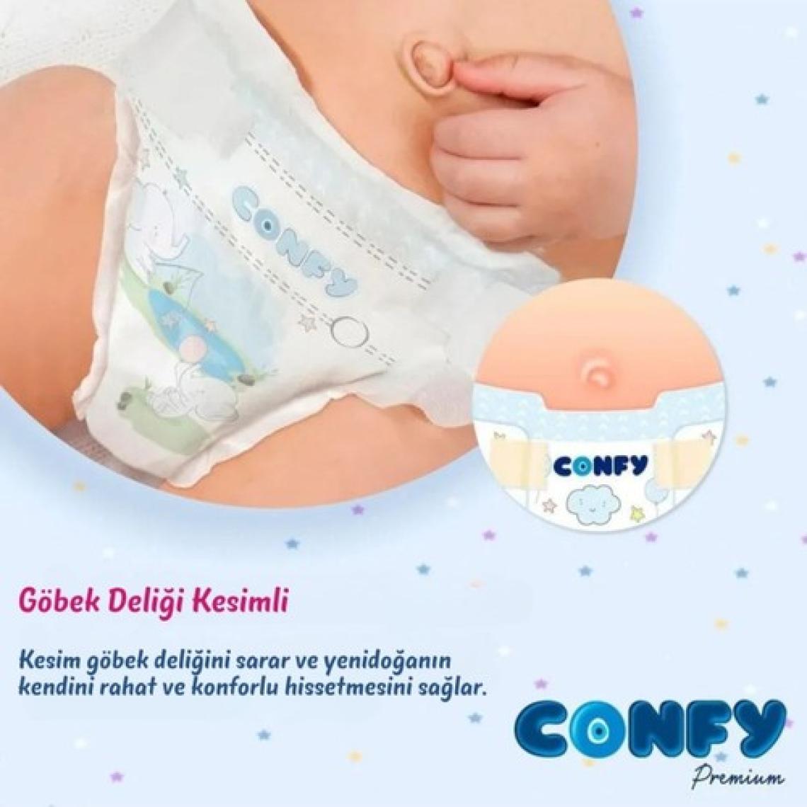 Confy Premium 1 Numara Bebek Bezi Yenidoğan 2 - 5 kg 280 Adet