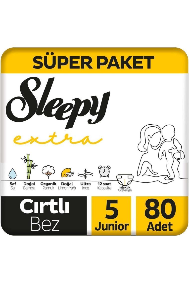 Sleepy Extra Avantajlı Bebek Bezi 5 Numara Junior 80 li