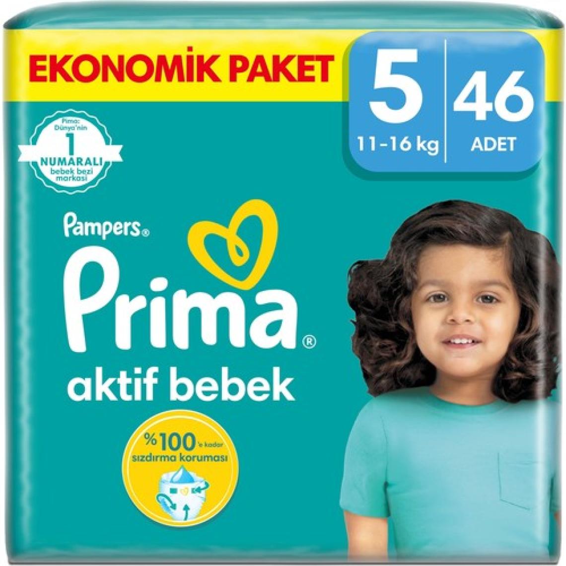 Prima Bebek Bezi Aktif Bebek 6 Beden 40 Adet Ekstra Large Fırsat Paketi