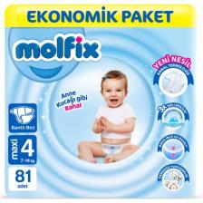 Molfix 4 Beden Maxi 81'li Bebek Bezi