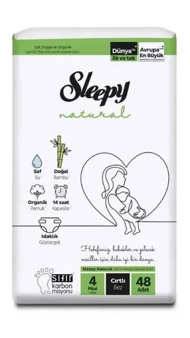 Sleepy Extra Günlük Aktivite Ekonomik Paket Bebek Bezi 4 Numara Maxi 48 Adet