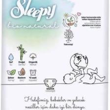 Sleepy Bebek Bezi Bio Natural 3 Numara Midi 56lı Jumbo Paket