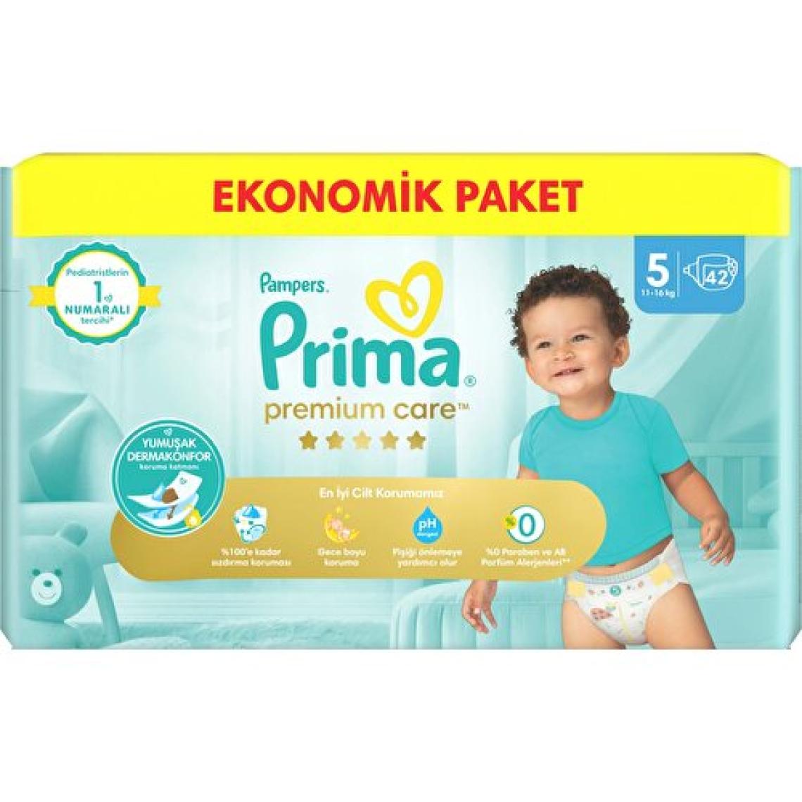 Prima Premium Care 5 Numara Junior 42'li Bebek Bezi
