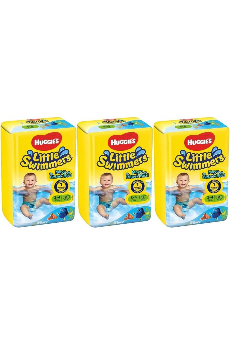 Huggıes Little Swımmers Mayo Bebek Bezi Beden:3-4 (7-15kg) 36 Adet (3pk*12)