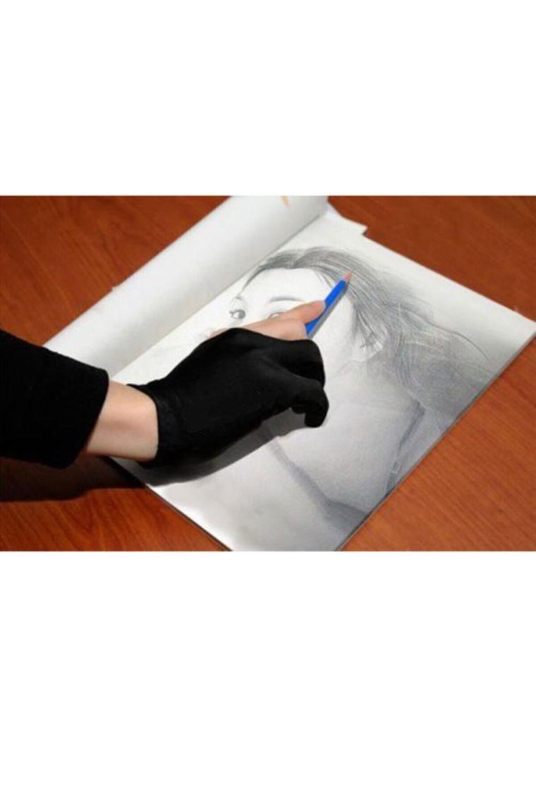 Grafikerler Için Profesyonel Grafik Tablet Çizim Eldiveni, Çizim Eldiveni