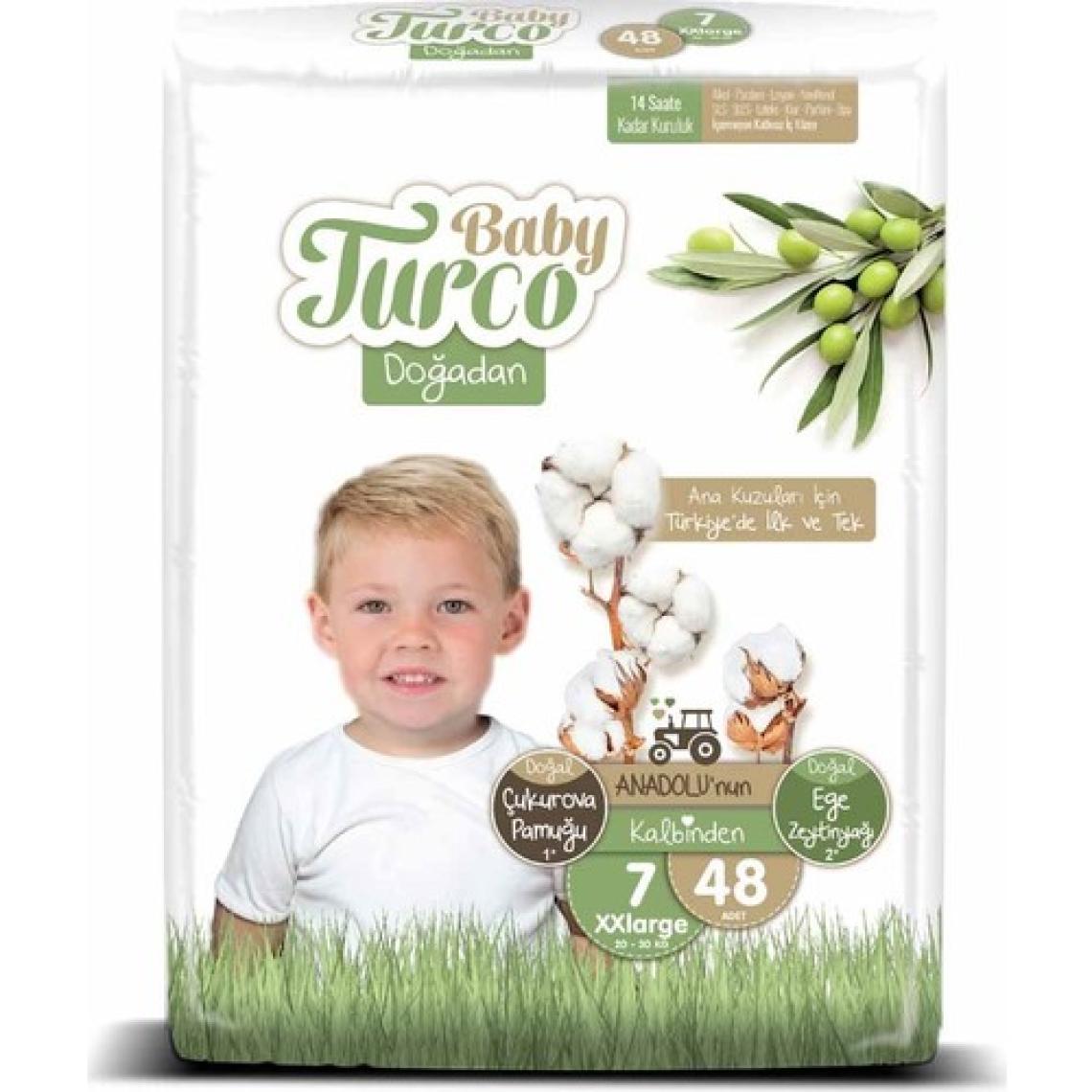Baby Turco Doğadan 7 Numara XX Large 48'li Bebek Bezi