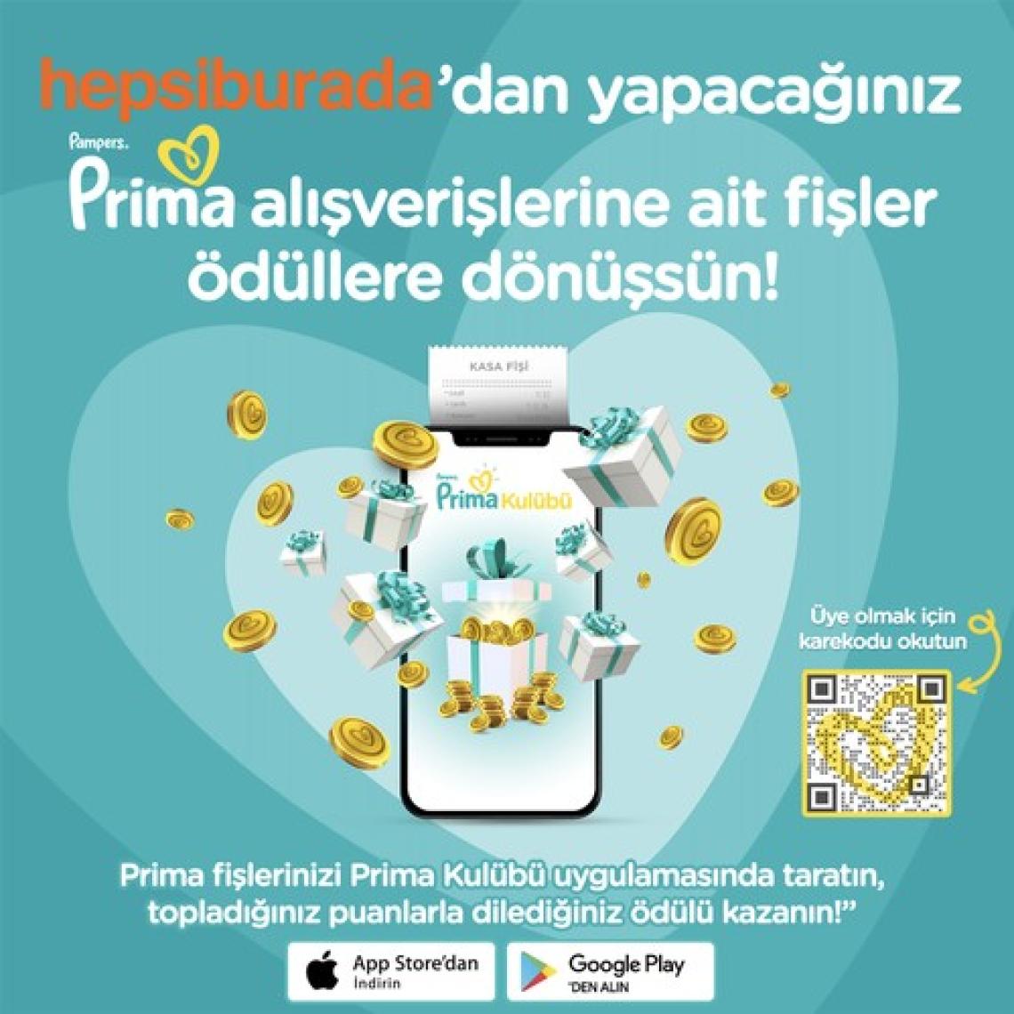 Prima Aktif 1 Numara Yenidoğan 144'lü Bebek Bezi