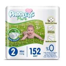 Pure Bebek Bezi 2 Numara Mini 152 Adet ( 3-6 Kg ) Süper Fırsat Paketi