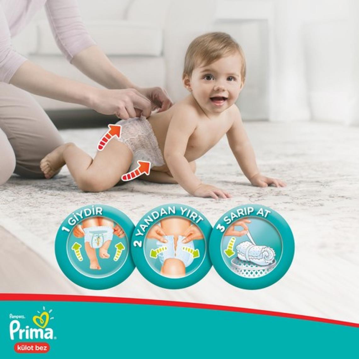 Prima Pants 3 Numara Midi 64 Adet Külot Bez