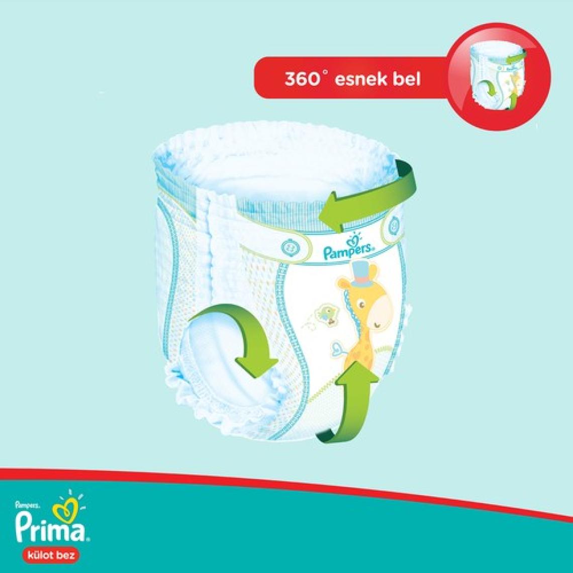 Prima Pants 3 Numara Midi 64 Adet Külot Bez