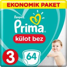 Prima Pants 3 Numara Midi 64 Adet Külot Bez