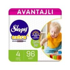 Sleepy Extra Günlük Aktivite 4 Numara Maxi 96'lı Bebek Bezi