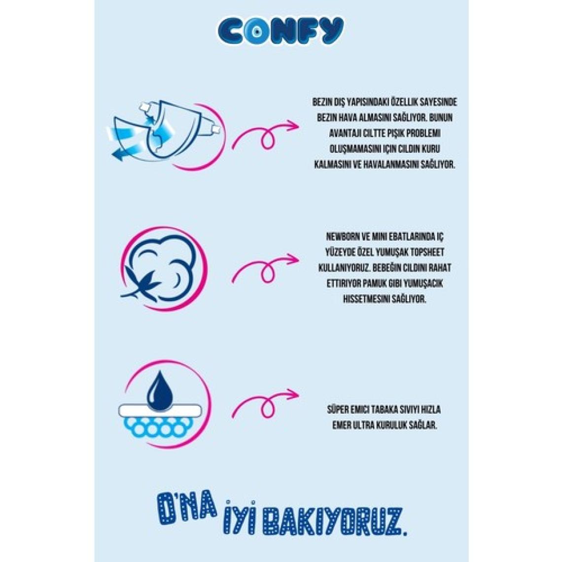 Confy Premium 6 Beden Extra Large 108'li Bebek Bezi