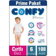 Confy Premium 6 Beden Extra Large 108'li Bebek Bezi