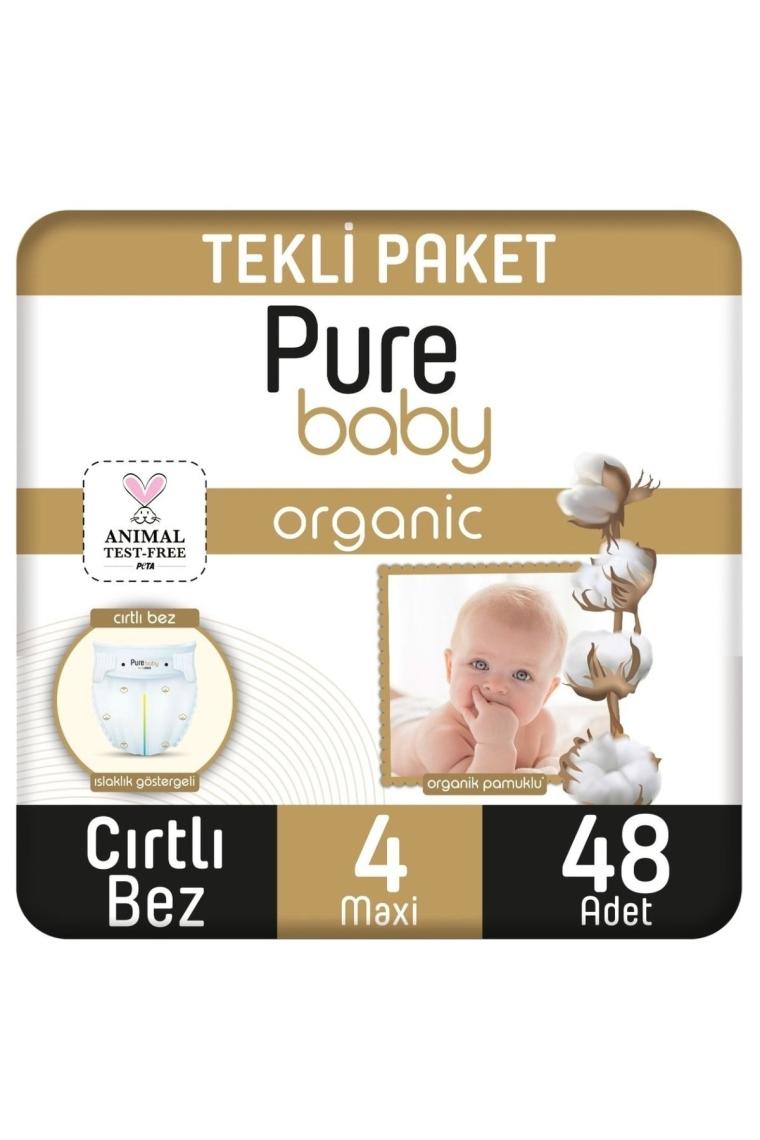 Pure Baby 4 Numara Maxi 48'li Bebek Bezi