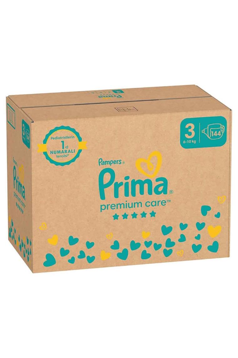 Prima Premium Care Bebek Bezi 3 Numara 144 Adet Aylık Fırsat Paketi