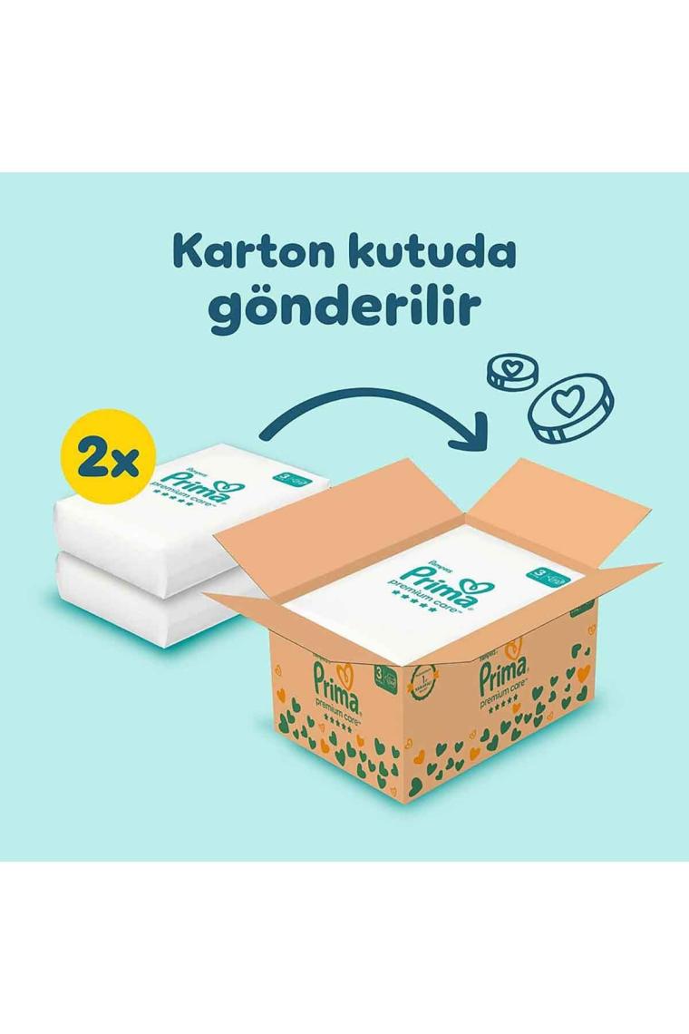 Prima Premium Care Bebek Bezi 3 Numara 144 Adet Aylık Fırsat Paketi