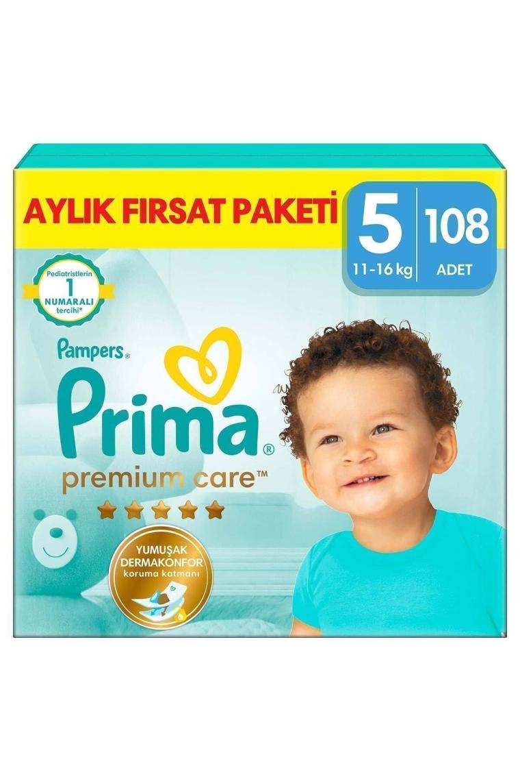 Prima Premium Care 5 Numara Junior 108'li Bebek Bezi