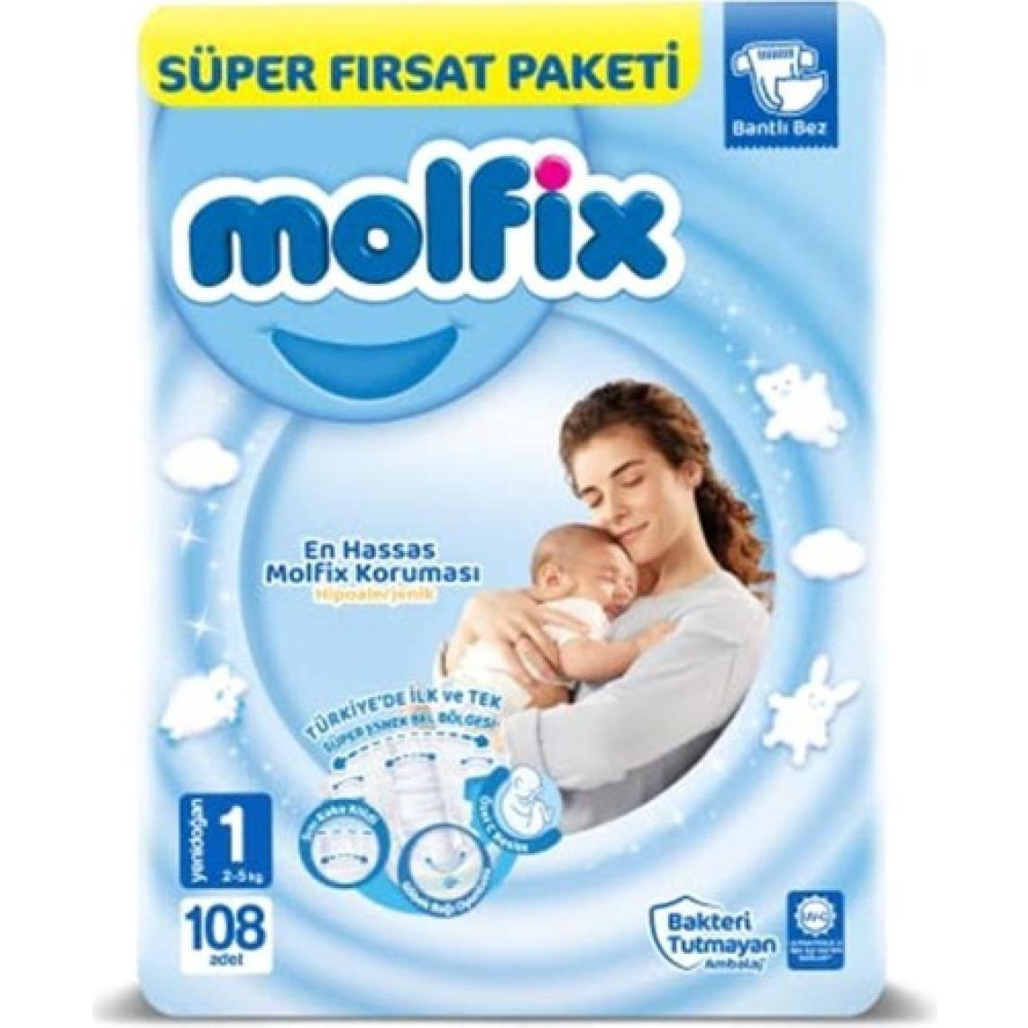 Molfix Süper Fırsat Paket 1 No 108 Adetli 2-5 Kg
