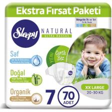 Sleepy Bebek Bezi Ekstra Fırsat Paketi 7 Numara 20 - 30 Kg XXLarge 70 Adet