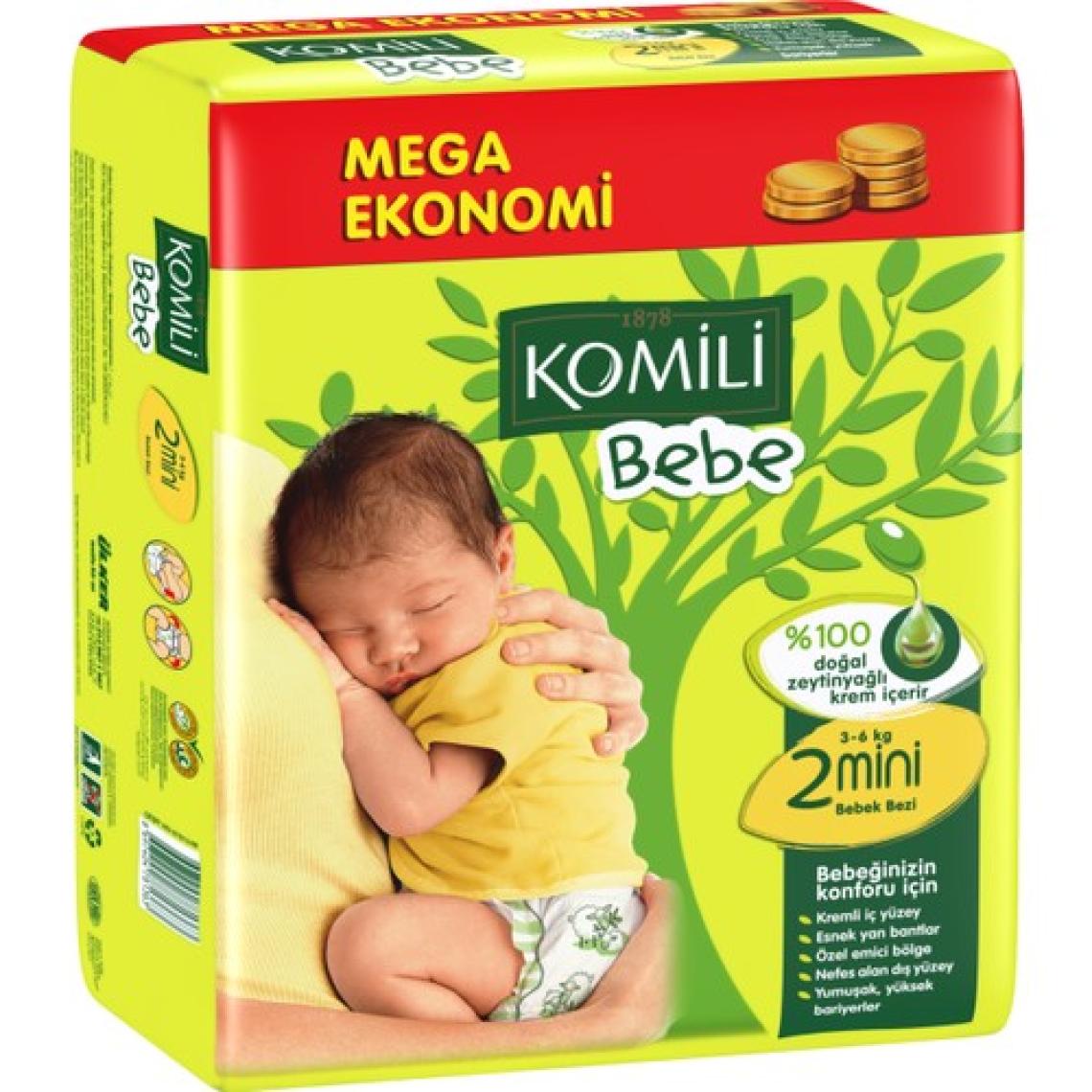 Komili Bebe 2 Numara Mini 78 Adet Bebek Bezi