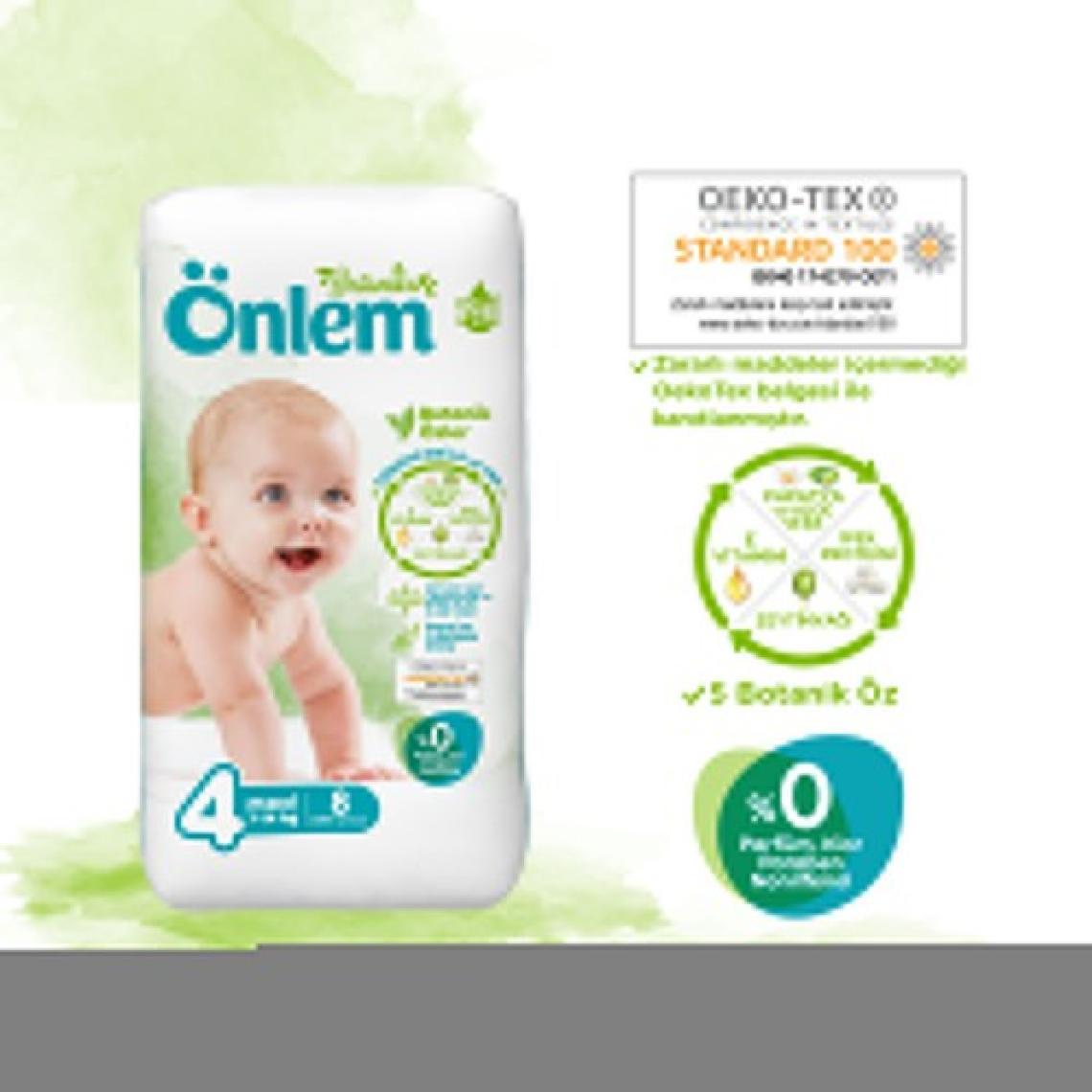 Önlem Botanika 4 Numara Maxi 8'li Deneme Paketi Bebek Bezi