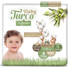 Baby Turco Doğadan 6 Numara XLarge 100'lü Bebek Bezi