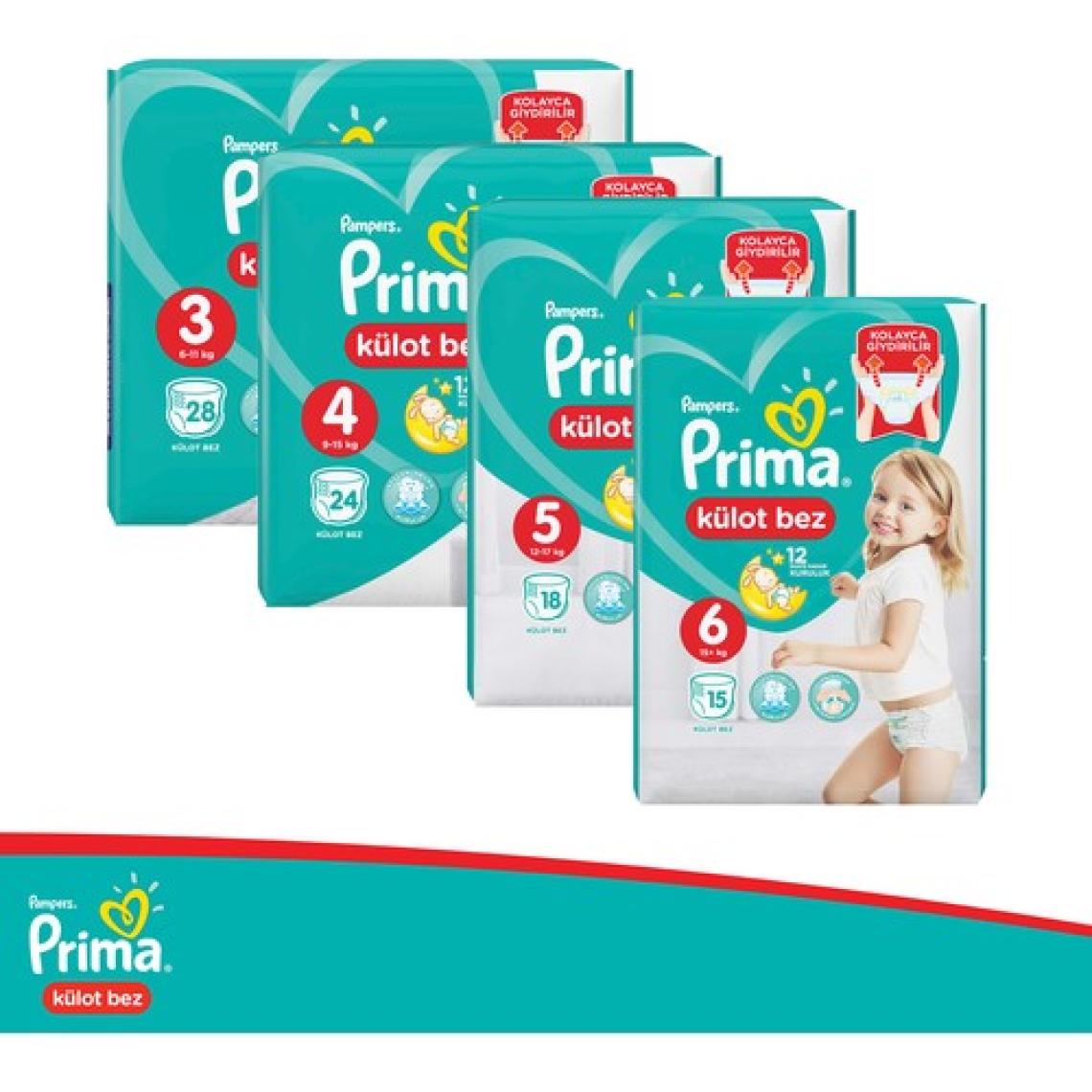 Prima Külot Bebek Bezi 4 Beden 92 Adet Maxi Süper Fırsat Paketi