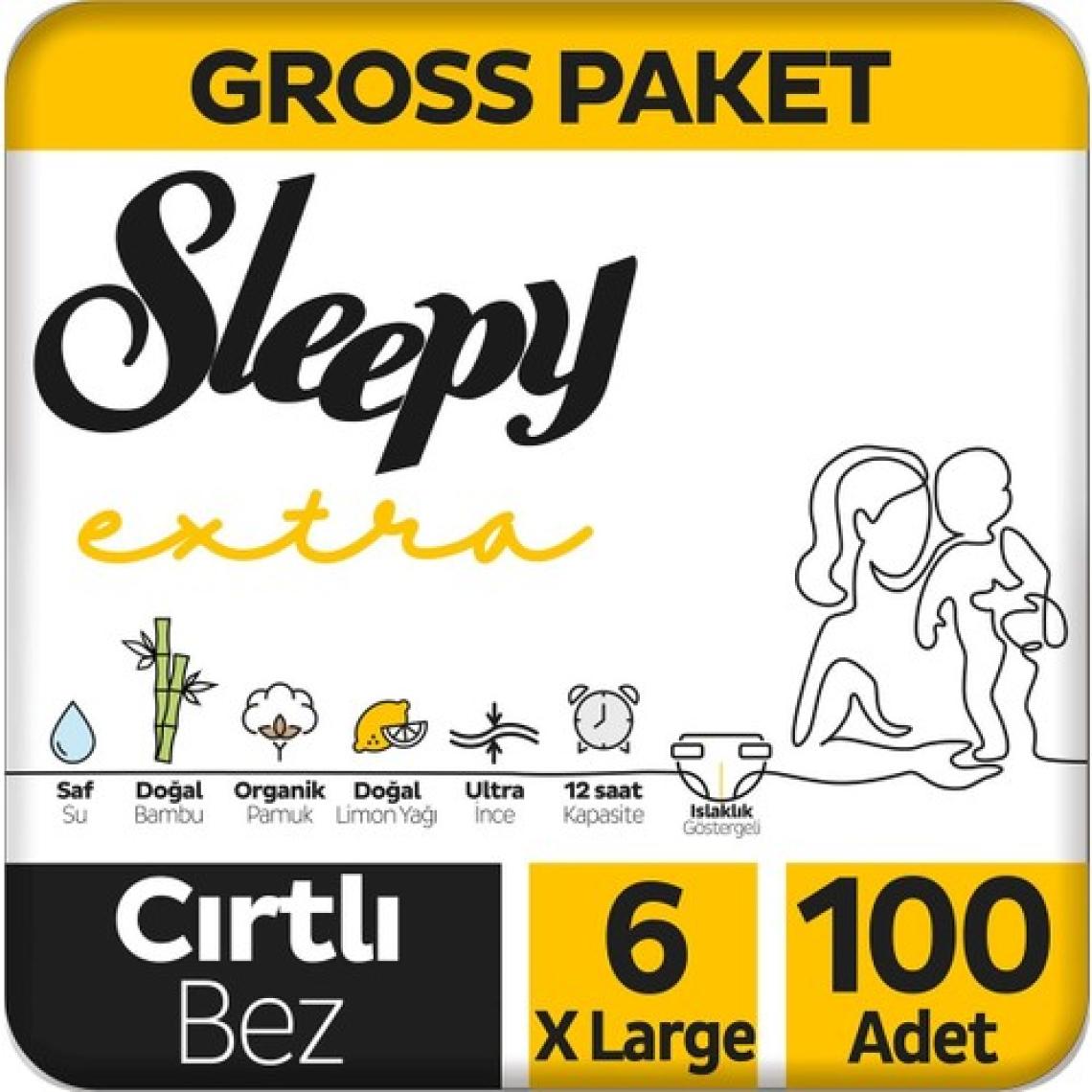Sleepy Extra Günlük Aktivite Gross Paket Bebek Bezi 6 Numara Xlarge 100 Adet