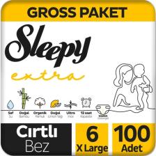 Sleepy Extra Günlük Aktivite Gross Paket Bebek Bezi 6 Numara Xlarge 100 Adet